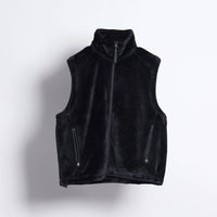 FLEECE ZIP VEST (Black) | フリース ジップアップ ミリタリー ベスト