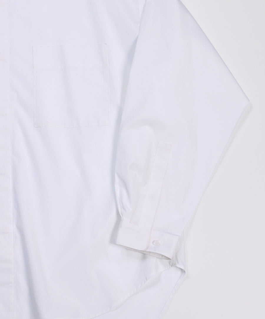 THOMAS MASON BAND COLLAR SHIRTS (White)
