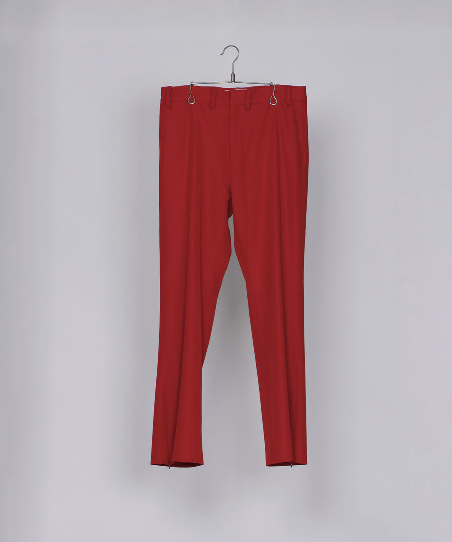 SIDE ZIP FLARE PANTS (Red)