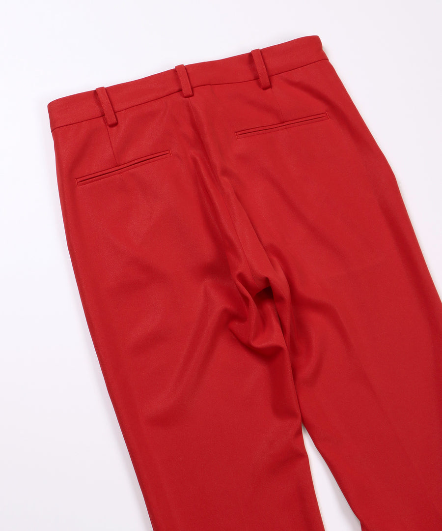 SIDE ZIP FLARE PANTS (Red)
